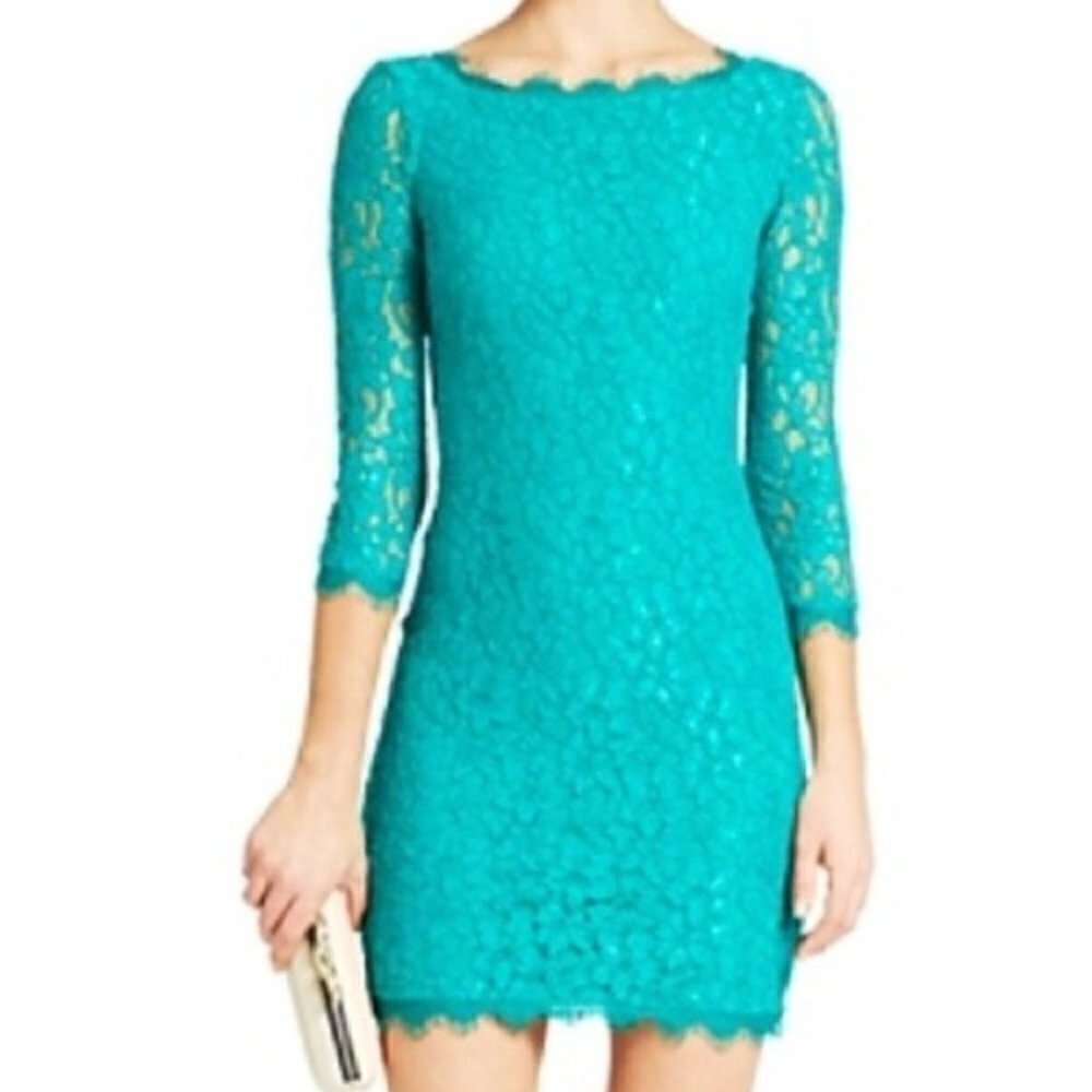 Diane Von Furstenberg Zarita Lace Dress Size 4